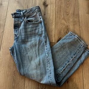 Levi’s 501 Original Crop Jeans W25 L26 High Rise Button Fly